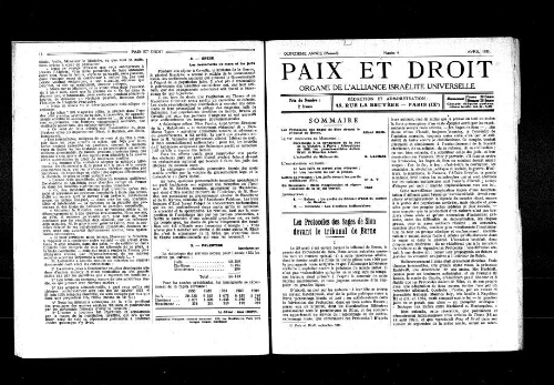 Paix et Droit.  (01/04/1935)